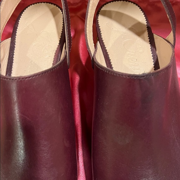 J Crew …Burgundy/Oxblood Women's Leather Clogs - Picture 4 of 5